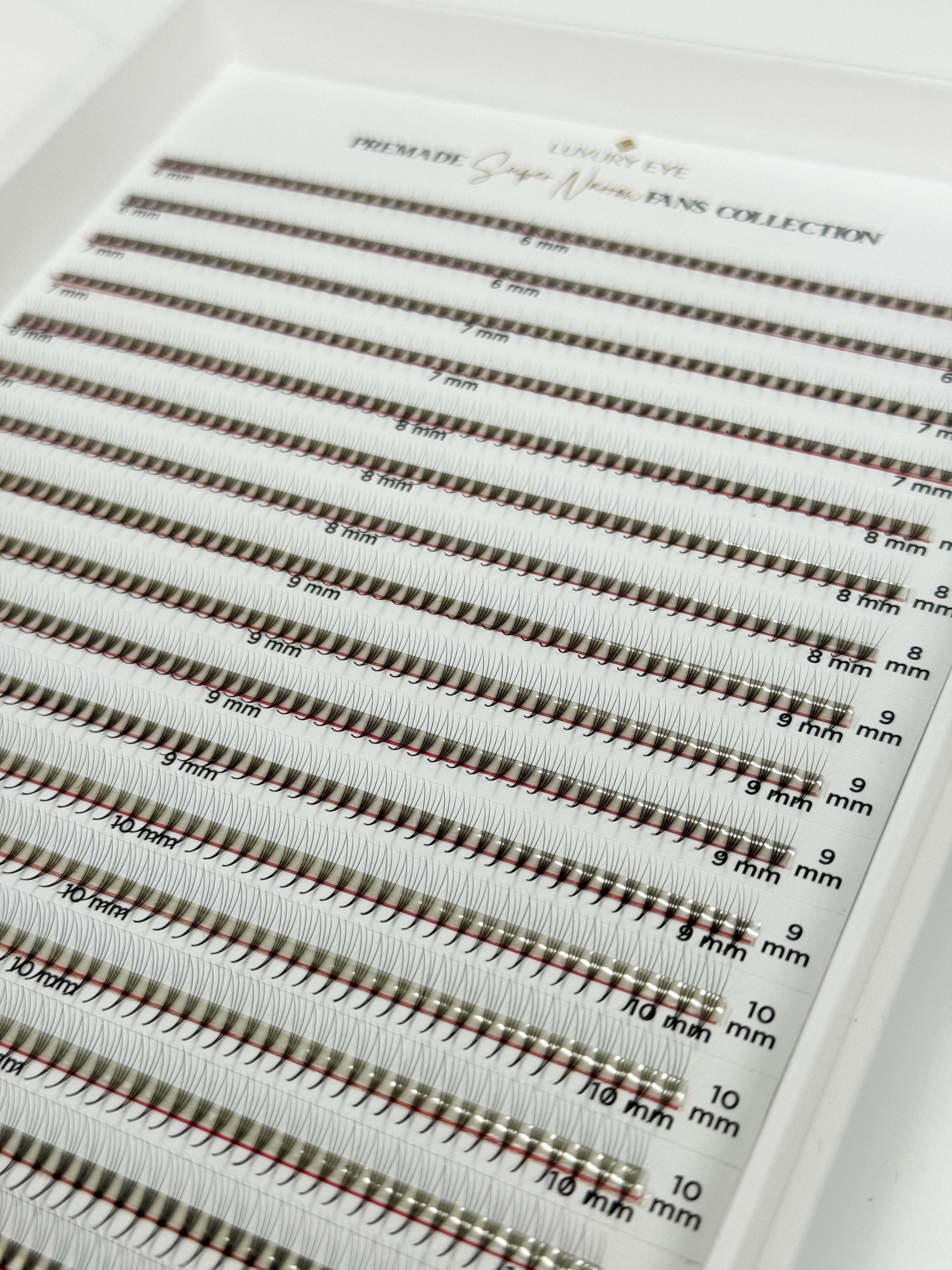 4D premade lepeze za ekstenzije trepavica 0.07mm uske baze