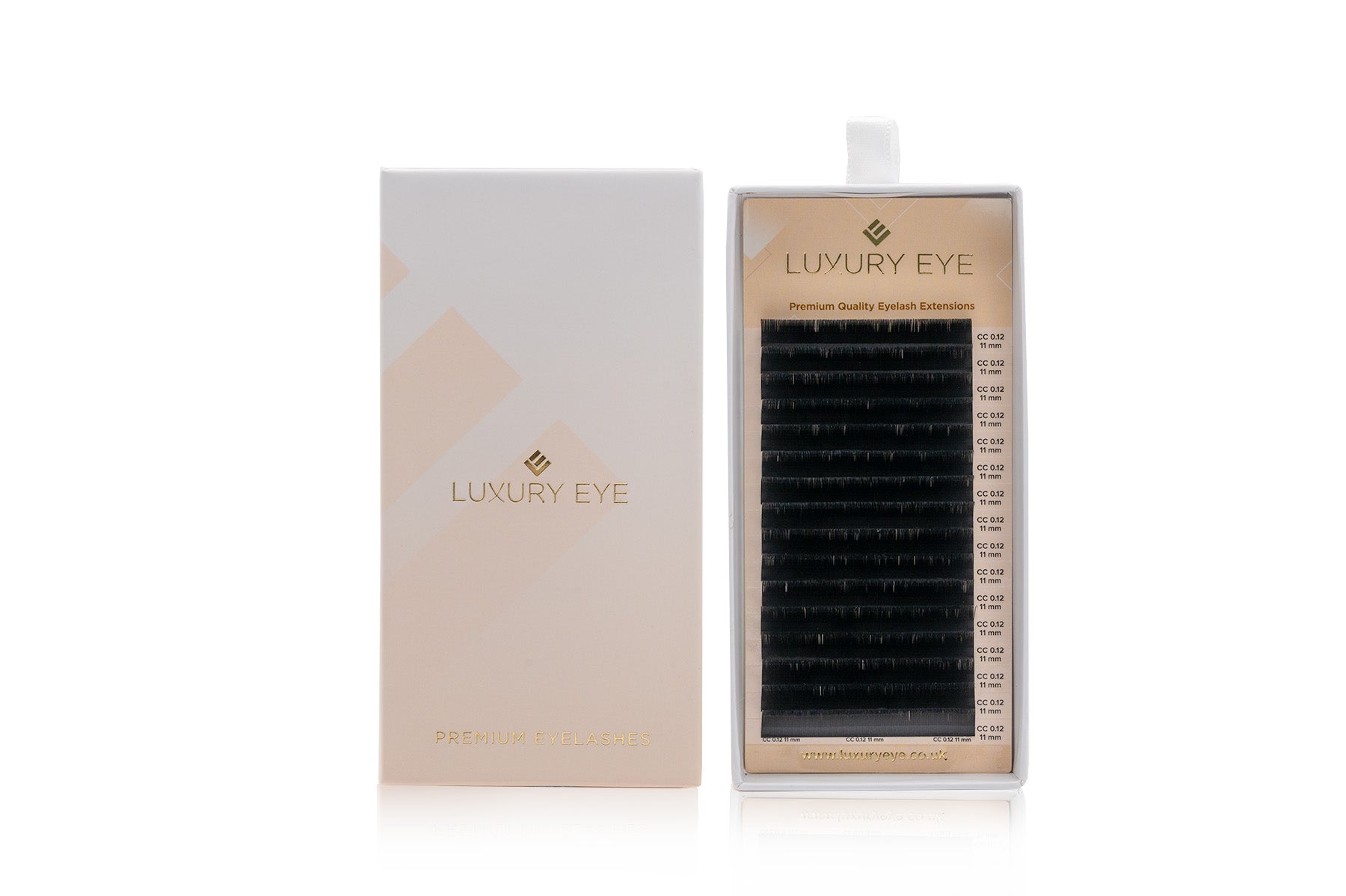 Premium ekstenzije trepavica 0.05-0.15mm u kutiji s 16 redova