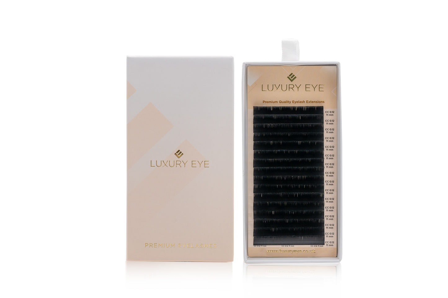 Premium ekstenzije trepavica 0.05-0.15mm u kutiji s 16 redova